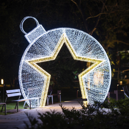 1840 | Portico Bola com Estrela | 3,90 x 0,25 x 3,85m 