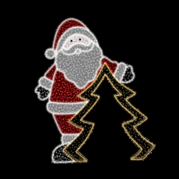 10510 | Papai Noel Árvore Túnel 3,20 x 0,50 x 4,50m