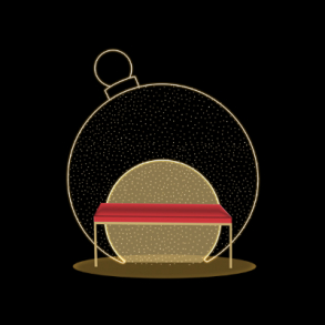 10690 | Banco Bola Prisma 2,00 x 0,50 x 2,50m (BARRACÃO 16)