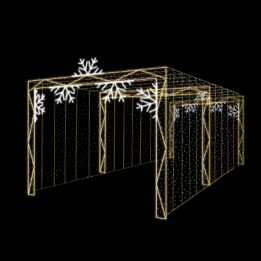 10920 | Tunel Quadrado Luzes 4,00 x 3,00 x 3,00m